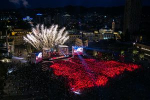 Piazza Scanderbeg Tirana Albania 4