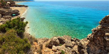 La spiaggia di Dhërmi