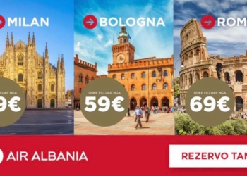 Air Albania Rome Bologna Milano Tirana