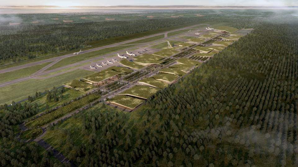 Progetto 3D dell'aeroporto di Valona, Albania