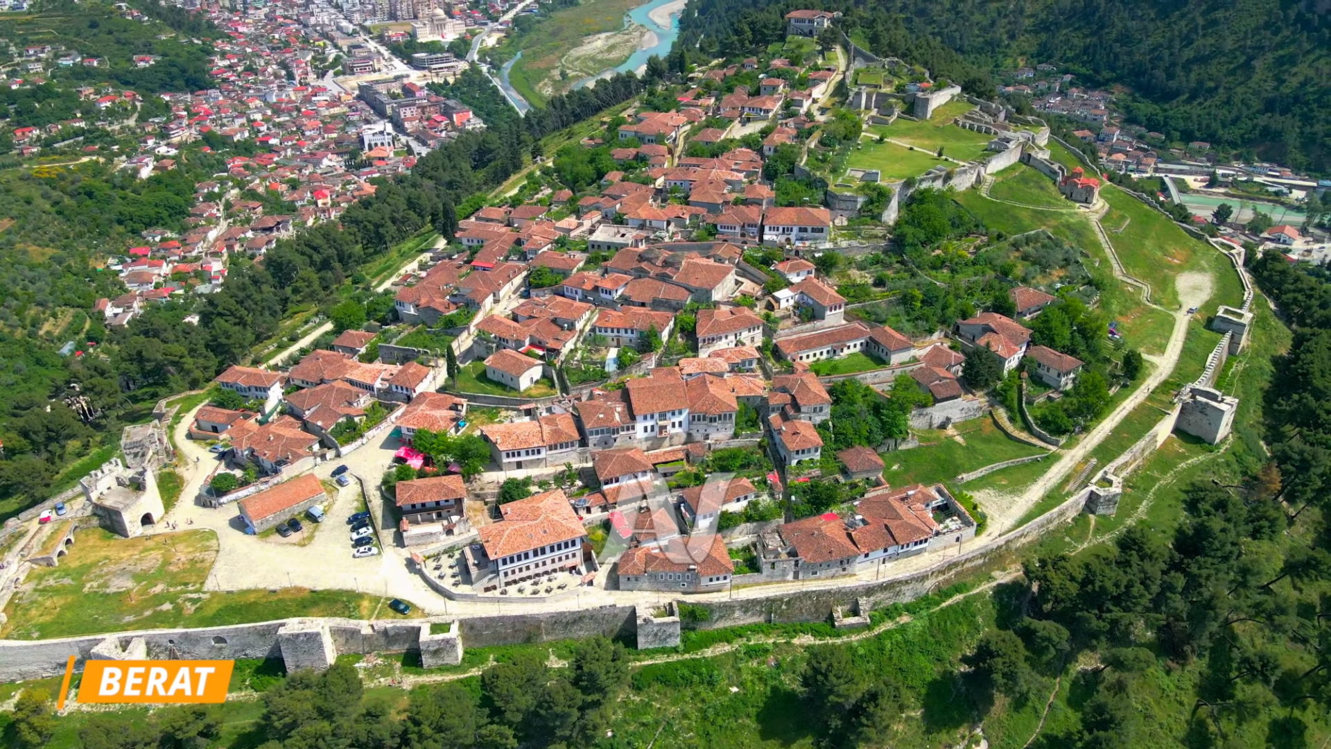 Castello Di Berat dall'alto